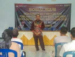 Sasar Daerah Rawan Bencana, KPU Nganjuk Sosialisasi Desa Peduli Pemilu Pemilihan