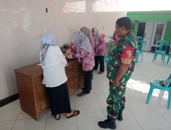 Babinsa Mojodhuwur Dampingi Kegiatan Posyandu di Desa Mojodhuwur