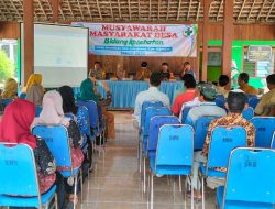 Babinsa Koramil 0810/13 Lengkong Hadiri Musdes Bidang Kesehatan Desa Sawahan kecamatan lengkong