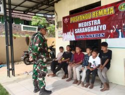 Peduli Kesehatan Generasi Muda, Babinsa Koramil 0810/18 Ngetos Aktif Bantu Kegiatan Posyandu Remaja