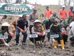 Polres Nganjuk Kembali Tanam Jagung di Lahan 2 Hektar Dukung Program Ketahanan Pangan Nasional