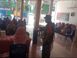 Peduli Kesehatan Warga, Babinsa Koramil 0810/03 Loceret Dampingi Petugas Laksanakan Pengecekan Kesehatan Lansia