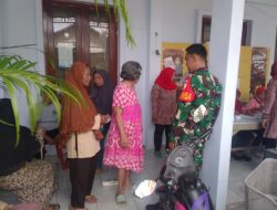 Peduli Kesehatan Warga, Babinsa Koramil 0810 Bagor Dampingi Posyandu Lansia