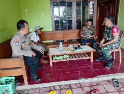 Babinsa Desa Pesudukuh Dan Bhabinkamtibmas Bersinergi Dalam Pengamanan Dan Pelatihan