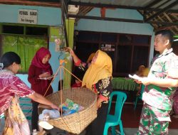 Peduli Kesehatan Balita Babinsa Kodim 0810/02 Nganjuk Ikut Serta Pendampingan