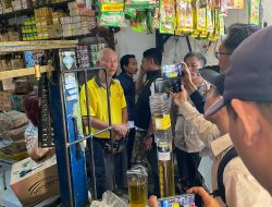 Sidak Satgas Pangan Polres Nganjuk Temukan Minyak Goreng Kemasan Berkurang Isi