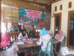 Babinsa Koramil 0810/20 Ngluyu Serka Kusminto Melaksanakan Pendampingan Posyandu Kesehatan