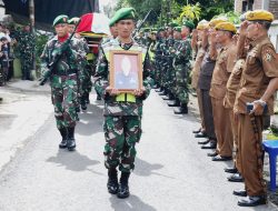 Wujud Penghormatan Kodim 0810/Nganjuk Selenggarakan Pemakaman Upacara Secara Militer