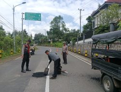 UPT PJJ Pacitan Terus Aktif Tangani Kerusakan Jalan Usai Libur Lebaran