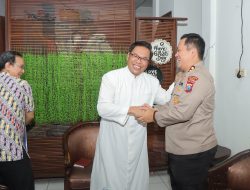 Kapolres Nganjuk Hadiri dan Beri Sambutan Saat Pengamanan Ibadah Paskah di Gereja Paroki Santo Paulus Nganjuk