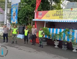 Babinsa Bersama Instansi Terkait Laksanakan Pengamanan Di Pos Pam Mudik Lebaran Idul Fitri 1446 H 2025 M