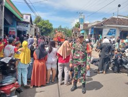 Semarak Idul Fitri || Koramil 0810/18 Ngetos Melaksanakan Pengamanan Kirab Idul Fitri 1446 H/ 2025 M