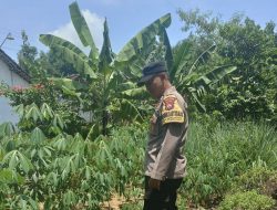 Polres Nganjuk Dukung Ketahanan Pangan Nasional, Pantau Lahan Pekarangan Wargay