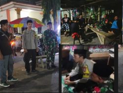 Patroli Gabungan TNI-Polri dan Ormas Sangprabu Jaga Keamanan Jelang Idul Fitri di Ngronggot