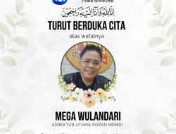 Selamat Jalan Pak Mega, Direktur Utama Koran Memo Group Tutup Usia