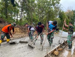 Satgas TMMD 124 Kodim 0810/Nganjuk Terus Percepat Pekerjaan