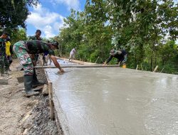 TMMD 124 Dim 0810/Nganjuk || Komposisi Semen Tentukan Kualitas Jalan Cor