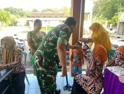Satgas TMMD Ke 124 Peduli Kesehatan Balita Desa Sumbermiri Cegah Stunting