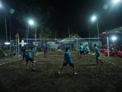 Turnamen Bola Voli Meriahkan Kegiatan TMMD 124 Kodim Nganjuk