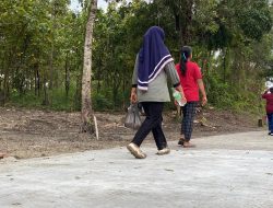 Jalan TMMD 124 Kodim Nganjuk Sudah Bisa Digunakan Warga Walau Belum 100 Persen Jadi.