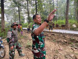 Tetap Semangat 45 || Dansatgas TMMD 124 Targetkan Selesai Tepat Waktu.
