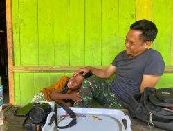 Canda Tawa Anak-anak Hiasi TMMD Ke 124 Kodim 0810/Nganjuk