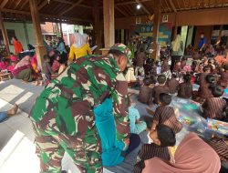 Lomba Mewarnai Tingkat Taman Kanak Kanak dan Paud Ramaikan TMMD ke-124 Kodim Nganjuk