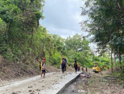 Tak Sekadar Bangun Jalan, TMMD 124 Kodim Nganjuk Bangun Masa Depan Anak Sumbermiri