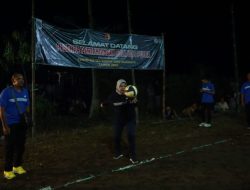 TMMD Ke 124, Kodim Nganjuk dan Disporabutpar adakan Pertandingan Voly antar Desa