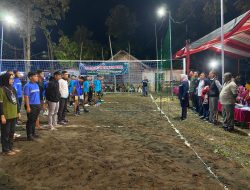 TMMD 124 || Antusias Peserta Ramaikan Turnamen Voly Putra Antar Desa.