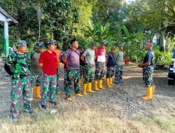 Satgas TMMD Ke 124 Kodim 0810/Nganjuk Dari Batalyon Hotwizer 2 Marinir Bekerja Tanpa Kenal Lelah