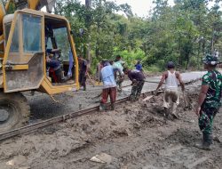 Pengecoran Jalan TMMD 124 Kodim Nganjuk Hampir Rampung, Warga: Luar Biasa