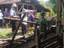 Pelayanan Kesehatan Hewan Ternak Oleh Tim Satgas TMMD 124 Kodim Nganjuk.