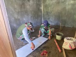 Terima Kasih Pak TNI || Satgas TMMD 124 Kejar Target Pemasangan Keramik