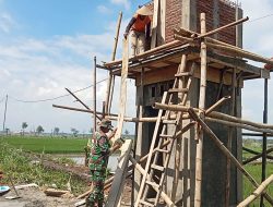 TMMD 124 Kejar Target Pembuatan Rumah Tandon Air Sumur Bor Desa Prayungan