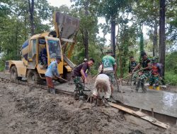 Tinggal Menghitung Hari, Jalan TMMD 124 Kodim Nganjuk Sudah Bisa Dimanfaatkan Warga