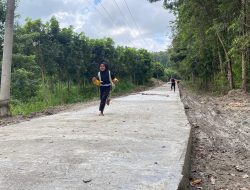 TMMD 124 || Anak-anak Asyik Bermain Berlarian Menikmati Jalan Baru.