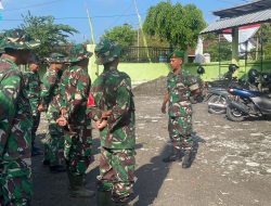 Apel Pagi Satgas TMMD Bagi Tugas Maksimalkan Hasil Pekerjaan