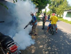 Babinsa Pendampingan Fogging Antisipasi Nyamuk Demam Berdarah