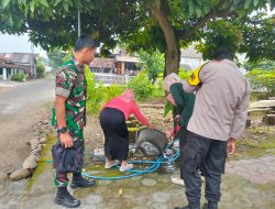 Babinsa dukung Program PSN, Tekan Penyebaran DBD