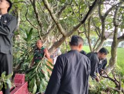 Kegiatan Karya Bakti Pembersihan Makam Bersama Babinsa Desa Sekarputih