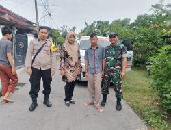Wujud Kepedulian Terhadap Warga Binaannya Babinsa Koramil 0810/15 Rejoso Dampingi Evakuasi Orang Dalam Gangguan Jiwa (ODGJ) Ke RSJ Menur Surabaya