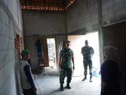 Dandim 0810/Nganjuk Rembang Selaku Dansatgas TMMD Reguler 121 Cek RTLH Jelang Penutupan