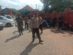Babinsa Koramil 0810/15 Rejoso dan Polsek Rejoso Bersinergi Amankan Tes Jago PSHT Ranting Rejoso