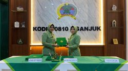 Rapat Paripurna Dalam Rangka Serah Terima Jabatan Ketua Persit KCK Cab XIII Dim 0810/Nganjuk