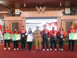 Dandim Nganjuk Dan Bupati Lepas Kontingen Porprov IX Jatim Tahun 2025.