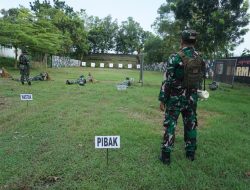 Asah Kemampuan Prajurit, Kodim Nganjuk Gelar Latihan Menembak Senjata Ringan.