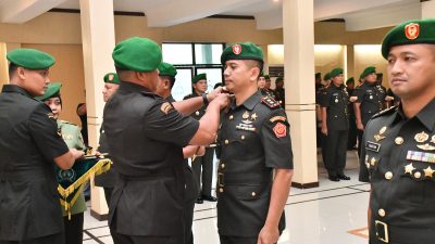 Pergantian Pucuk Pimpinan Kodim 0810/Nganjuk Berlangsung Di Koram 081/DSJ