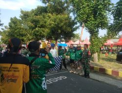“Babinsa Koramil 0810/06 Pengamanan Gowes Di Desa Pandantoyo