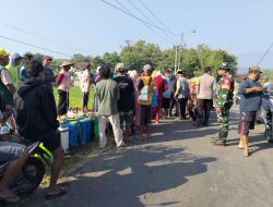 Babinsa Bersama instansi terkait dan Petani Lakukan Penyemprotan Hama wereng